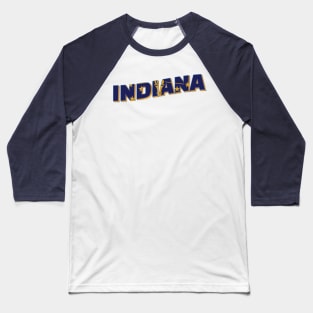 Indiana vintage style retro souvenir Baseball T-Shirt